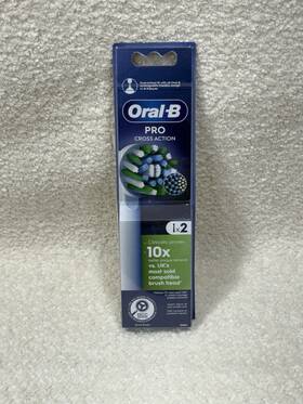 Oral-b 006540893197 Pro Cross Action Replacement Toothbrush Heads 2 Pack