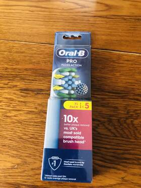 Oral-b 006540893722 Pro Floss Action Toothbrush Replacement Brush Heads 5 Pack New Unopened