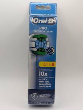 Oral-b 006540894002 Oral-b Xxl 8 Pack Pro Precision Clean Brush Head/ Brand New Sealed