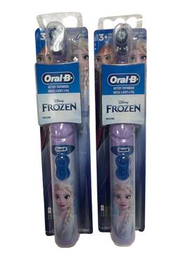 Oral-b 069055125694 2 Pk - Kids Battery Toothbrush Featuring Disneys Elsa Pkg Has Damage