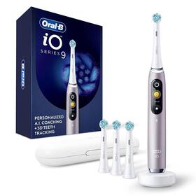 Oral-b 069055128916 Io Series 9 Electric Toothbrush 3 Replacement Brush Heads Rose Quartz