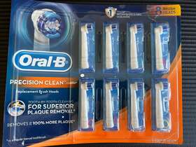 Oral-b 069055130049 Precision Clean Rotating Toothbrush Replacement Head - Pack Of 8