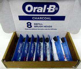 Oral-b 069055130551 Charcoal Electric Toothbrush Replacement Brush Heads 8 Ct. Refills