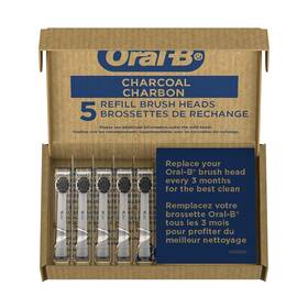 Oral-b 069055130896 Charcoal Electric Toothbrush Replacement Heads - Pack Of 5