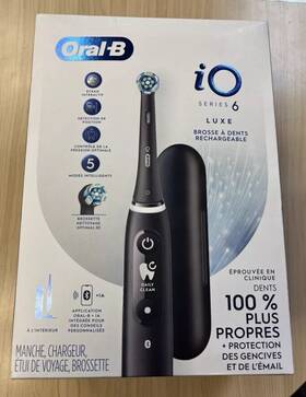 Oral-b 069055135426 Ios Series 6 Luxe Rechargeable Toothbrush Black Lava
