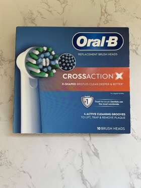 Oral-b 069055135471 Cross Action X - Replacement Brush Heads- 10 Count Sealed
