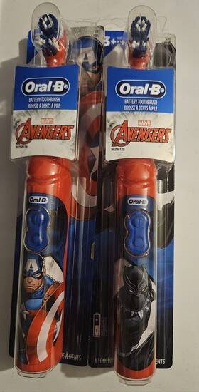 Oral-b 069055136188 2x Kids Marvels Avengers Battery Toothbrush 3