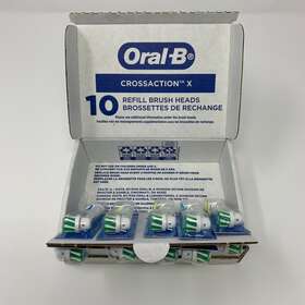 Oral-b 069055137840 Crossaction Electric Toothbrush Replacement Brush Heads 10 Ct