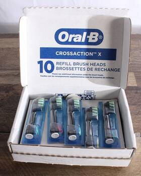 Oral B 069055140970 Oral-b Crossaction Electric Toothbrush Replacement Brush Head Refills 10-pack