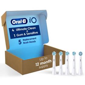 Oral-b 069055143773 Io Replacement Brush Heads 5 Ct 4 Ultimate Clean 1 Sensitive