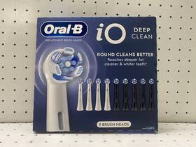 Oral-b 069055143988 Replacement Brush Heads Io Deep Clean Round Cleans Better X 9 Pack