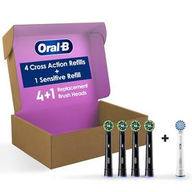 Oral-b 069055144138 Crossaction Electric Toothbrush Replacement 1 Count Pack Of 5 White