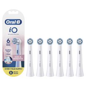 Oral-b 069055144282 Io Gum And Sensitive Replacement Heads Toothbrush 6 Count White New
