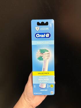Oral-b 069055144596 Dailyclean Electric Toothbrush Replacement Brush Heads 6 Pack Value