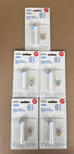Oral-b 069055806814 Lot Of 5 New Braun Oral-b Plaque Remover Eb 5-1
