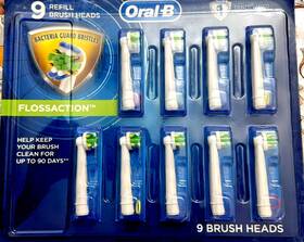Oral-b 075020104038 Refill Brush Heads 9 Count Max Clean Floss Action New Sealed