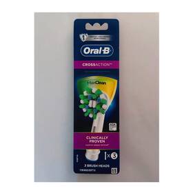Oral-b 11598335t0 Oral-b Crossaction Maxclean Brush Heads Brand New Sealed 3 Pack Angled