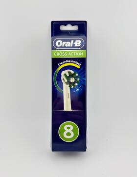 Oral-b 210201197737 Crossaction Electric Toothbrush Heads 8 Replacement