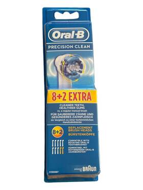 Oral-b 210201316251 10x Precision Clean Replacement Brush Heads For Electric Toothbrush White