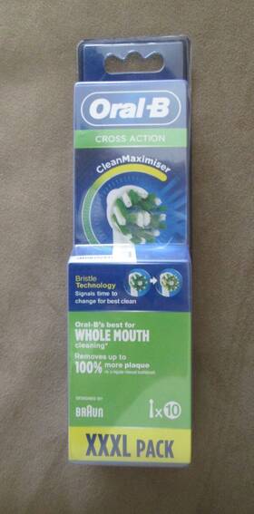 Oral-b 210201317883 Cross Action Toothbrush Head Refills 10ct Sealed
