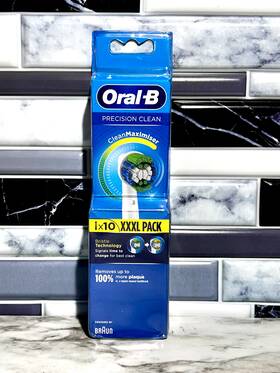 Oral-b 210201321903 Precision Clean Replacement Brush Heads 10 Xxxl Pack New Sealed