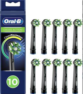 Oral-b 210201325369 10 Packs Crossaction Electric Toothbrush Replacement Heads For Black