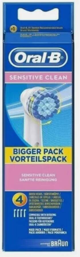 Oral-b 210201325581 Sensitive Clean Replacement Brushes Heads For Electric Toothbrush 4-pack