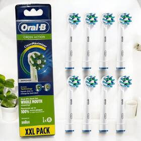 Oral-b 210201354772 Crossaction Replacement Toothbrush Heads - Pack Of 8