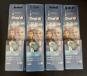Oral-b 210201383246 8x Pack Of 2 Ea Kids Disney Frozen Replacement Toothbrush Heads 16 Ct