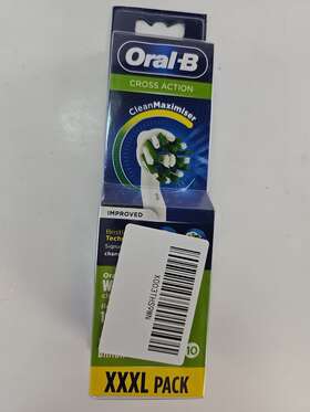 Oral-b 210201410256 Cross Action Cleanmaximiser Replacement Electric Brush Heads Pack-10 Ct