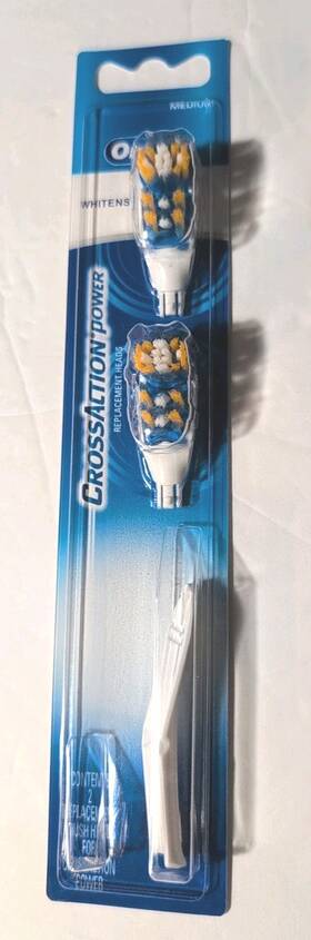 Oral-b 210201822608 Replacement Brush Heads Crossaction Electric Toothbrush Whitening
