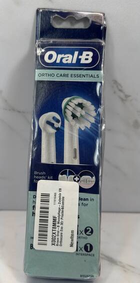 Oral-b 210201849735 1 Pack Of 3 Ortho Care Replacements Tooth Brush Heads Orthodontics Braces