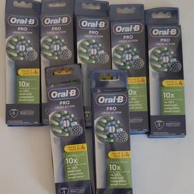 276048232 Oral-b 7/oral-b Pro Cross Action Rotating Toothbrush Replacement Heads Value Pack White