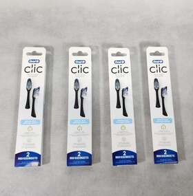 Oral-b 300410106669 Lot Of 4 Clic Brush Heads Ultimate Clean Fits Handles 8