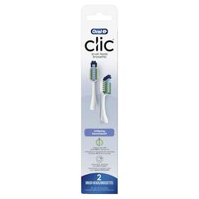 Oral-b 300410109578 Clic Toothbrush Whitening Replacement Brush Heads White 2 Count