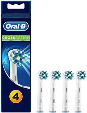 Oral-b 313100018005 Cross Action Electric Toothbrush Replacement Brush Heads Refill 4count