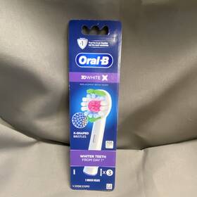 3200335r0 Oral-b 3d White X Brush Heads X-shaped Bristles For Vitality Pro Smart Genius