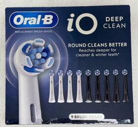 Oral-b 365609498307 Replacement Brush Heads Io Deep Clean Round 9 Brushes New Open Box