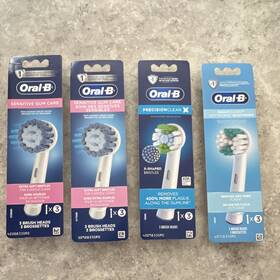 42008335ro Oral-b Brush Heads Extra Soft X-shaped Bristles Sensitive Gum Care Precision C