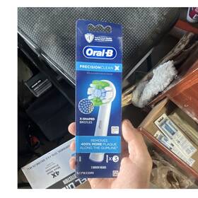 42883335ro Oral-b Precision Clean X Replacement Brush Heads X-shaped Bristles White 3 Pack