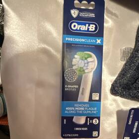 43748335rd Oral-b Precision Clean X Brush Heads X-shaped Bristles White 3-pack