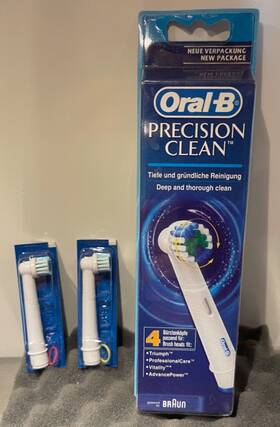 4704145-02 Oral-b 6 Precision Clean Toothbrush Replacement Brush Heads 4 Pack Sealed 2