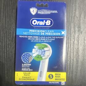 52678335ro Oral-b Precisionclean Toothbrush Heads 5-pack X-shaped Bristles Compatible Wit