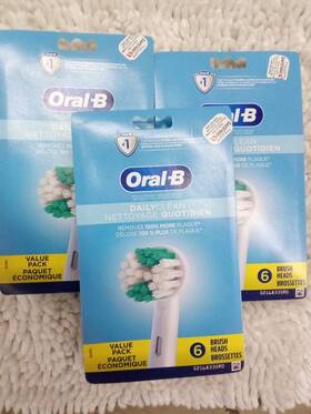 52lb3-35f0 Oral-b Daily Clean Rotating Toothbrush Replacement Heads 6-pack