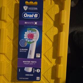 53078335ro Oral-b 3d White X Brush Heads X-shaped Bristles 3 Pack Fits Vitality Pro