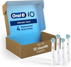 5sxj Oral-b 4 Count Replacement Brush Heads For Io Series Electric Toothbrush-opened