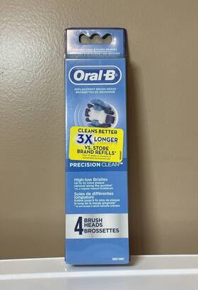 6905582418 Oral-b Precision Clean Electric Toothbrush Replacement 4 Pack Brush Heads