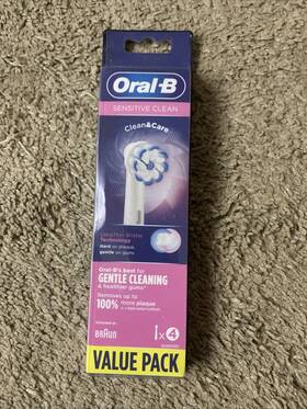 Oral-b 735530198902 Sensitive Clean And Care Replacement Toothbrush Heads - 4-pack White