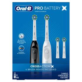 80371151 Oral-b Pro Advantage Battery-powered Toothbrush 2 Handles 4 Brush Heads