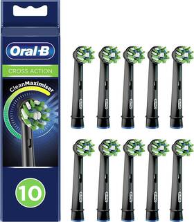 81730427 Oral-b Pro Cross Action 10 Count Pack Of 1 Black Edition Heads Xxl